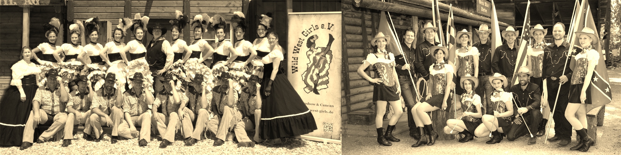 Cancan und Westernshow